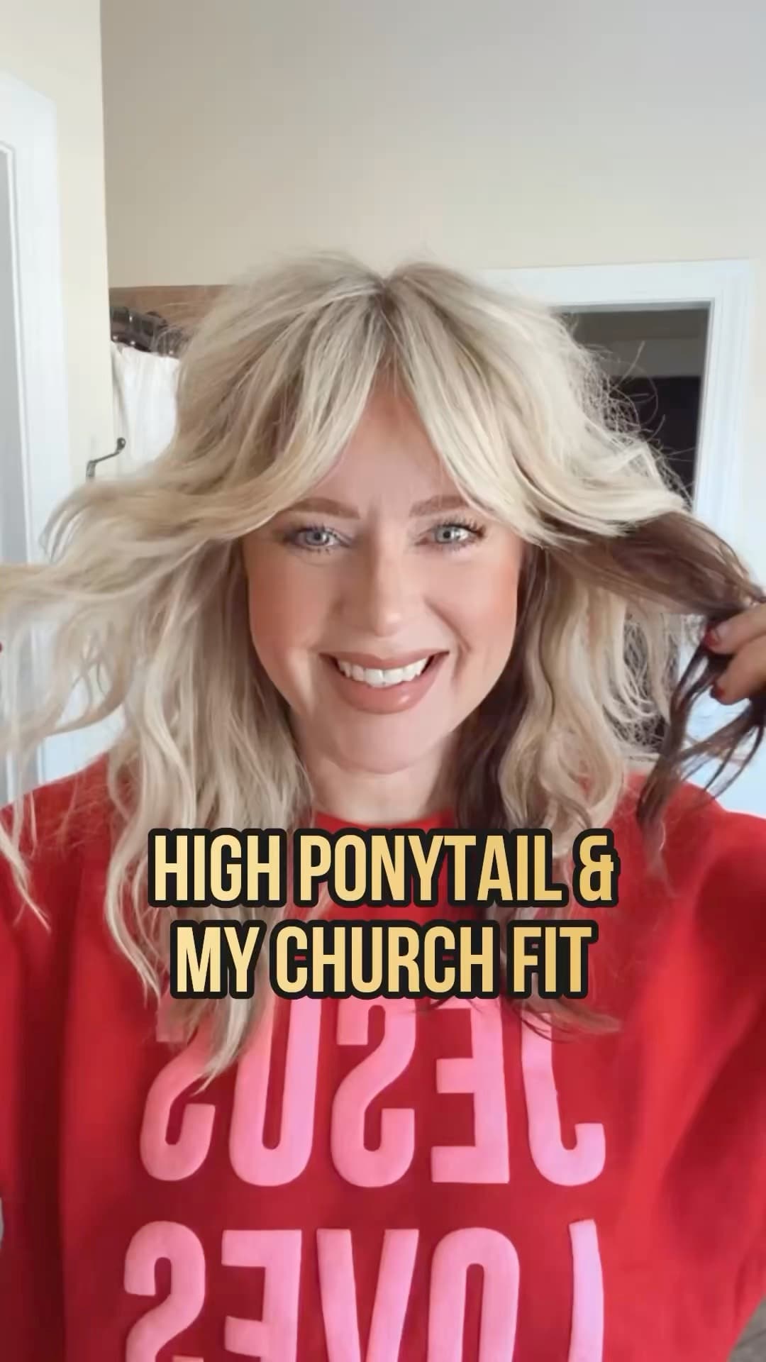 High ponytail and my church fit ✨
Sharing my favorite volume spray and ponytail holders.