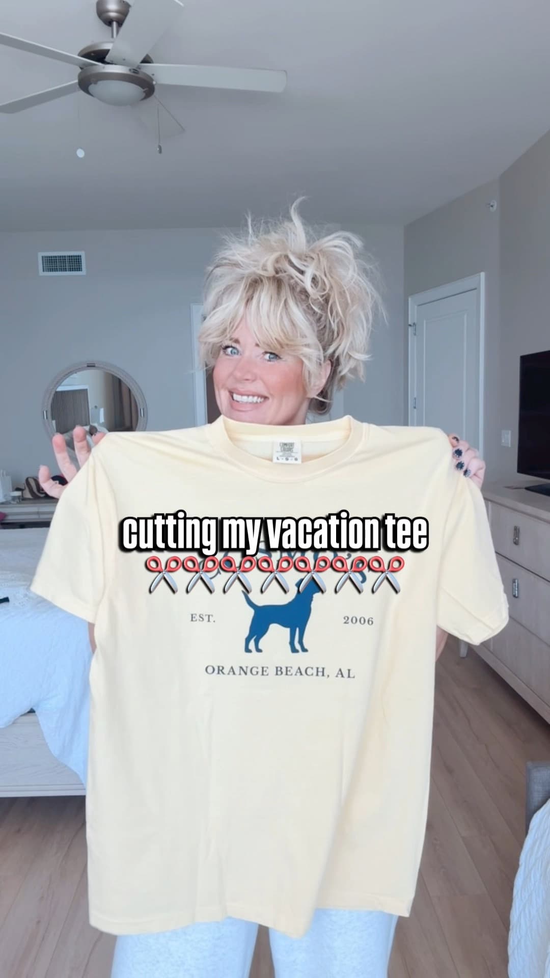 I always try to grab a tee before I leave and cut it because it’s just a tradition!