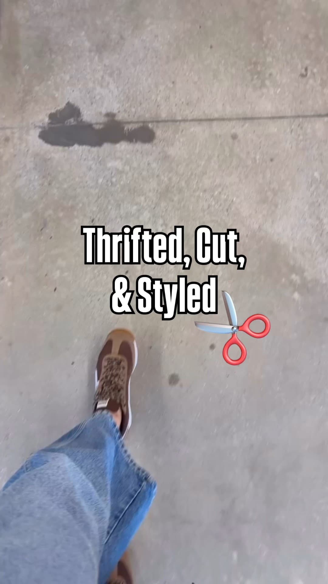 I love to thrift and then of course cut some of them!