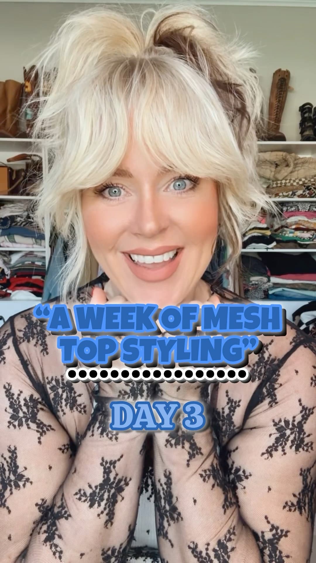 Mesh top style Day 3 🖤👖