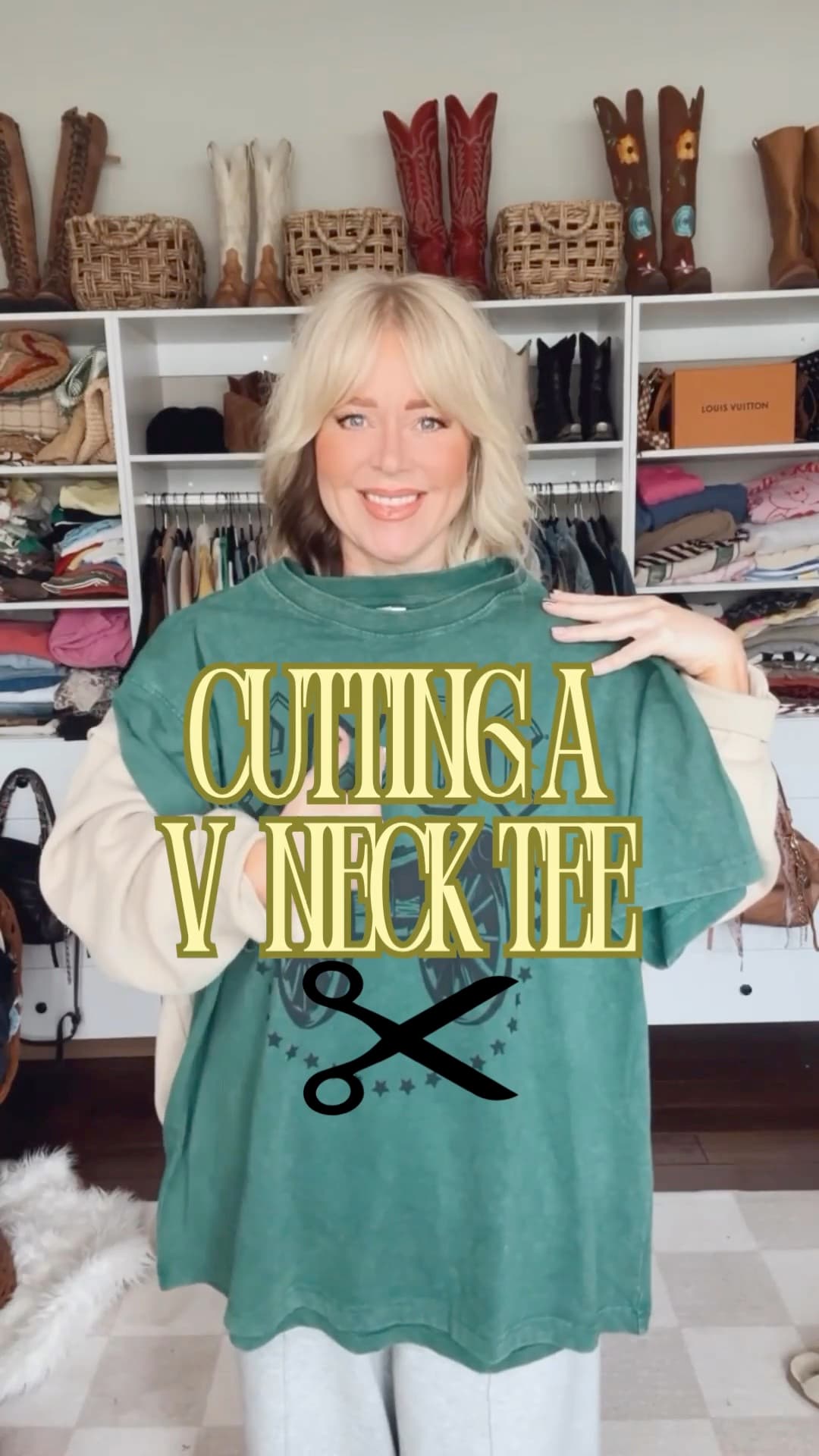 Some have asked for a v neck and this one is perfect!