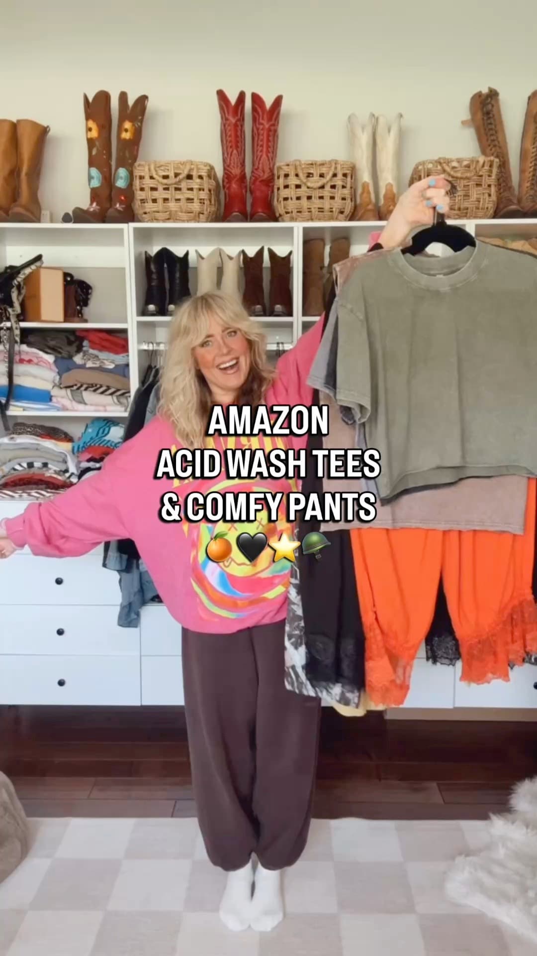 These acid wash tees are SO CUTE!