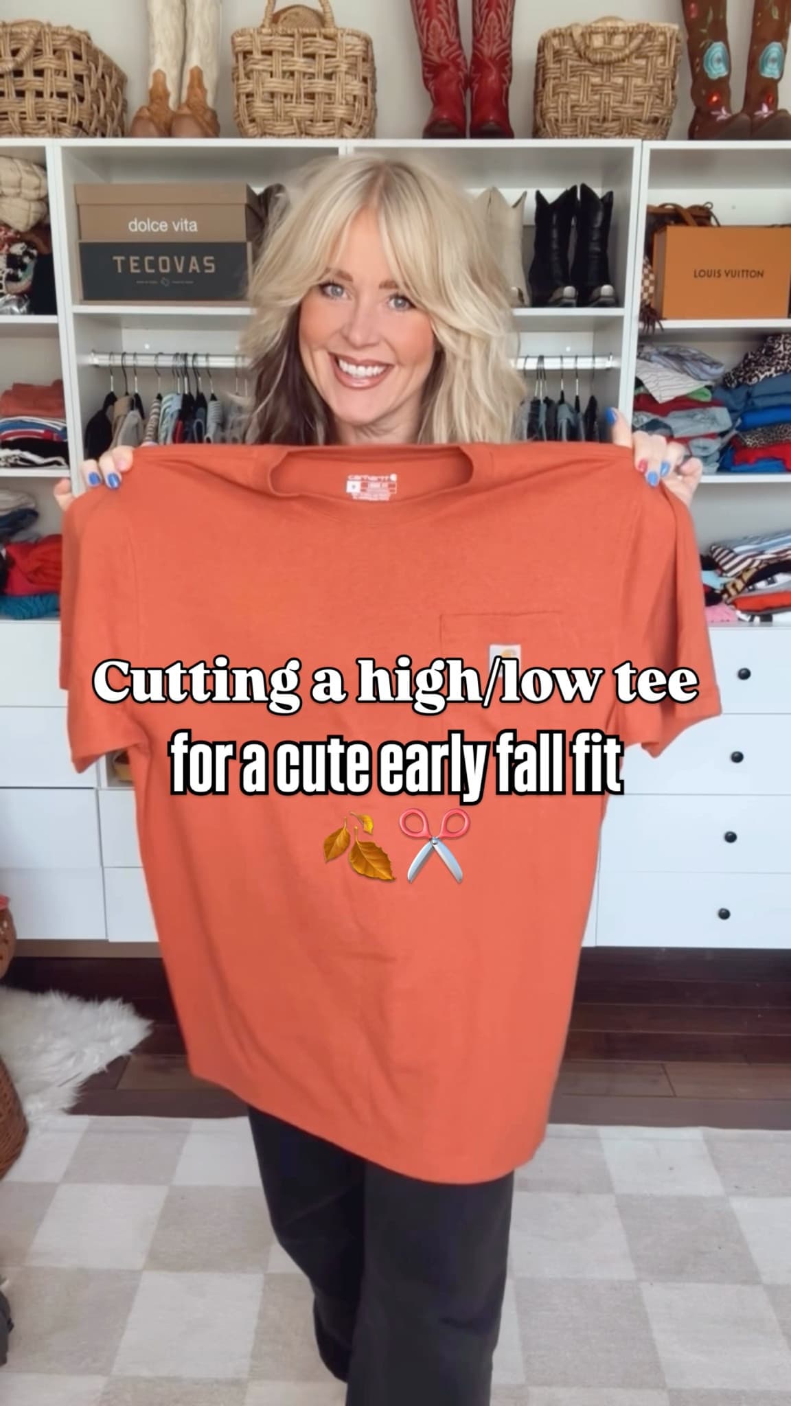 This high low hem tee is a cute cut.